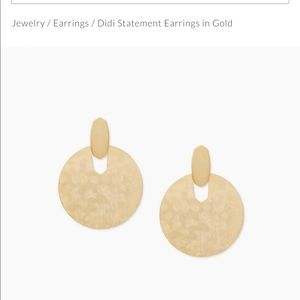 Kendra Scott Didi Gold Statement Earrings